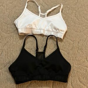 2-small sports bras from Pink